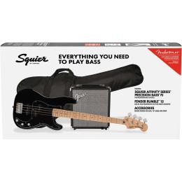 Pack bajo eléctrico Squier Affinity Series Precision Bass PJ Pack MN BLK