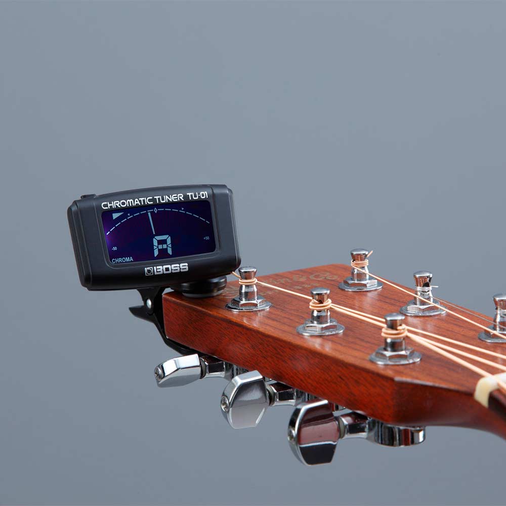 Boss TU-01 Clip Tuner Afinador guitarra de pinza