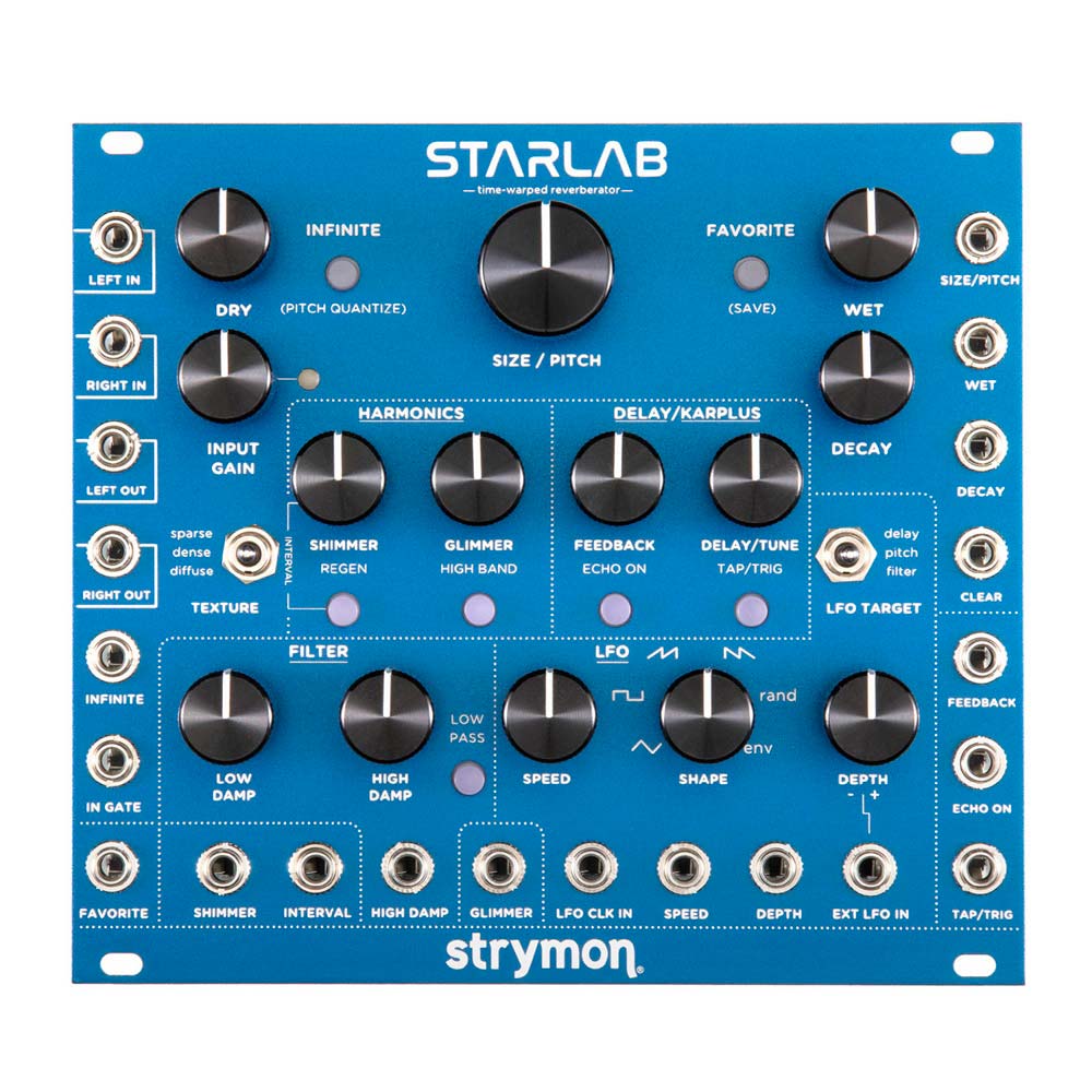 Modulo de reverberación formato eurorack Strymon StarLab