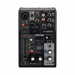 Interface audio USB con mezclador Yamaha AG03 MK2 BK