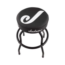Taburete guitarra Jackson J Logo Barstool Black and White 24"