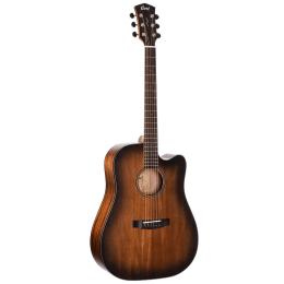 Comprar guitarra acústica electrificada Cort Core-DC Mahogany Open Pore Black Burst
