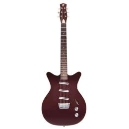 Guitarra eléctrica Danelectro 59 Triple Divine Dark Burgundy