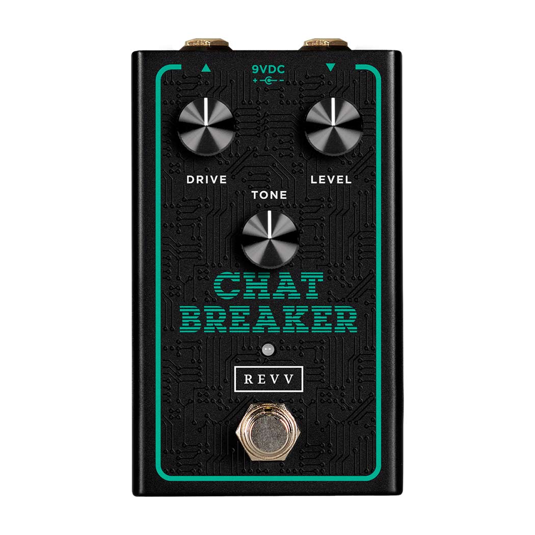 Pedal overdrive Revv Chat Breaker para guitarra