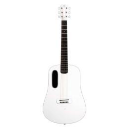 Guitarra electro-acústica Lava Music Blue Ideal Bag White
