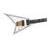 Guitarra eléctrica Jackson MJ Series Rhoads RR24MG WHT w/Black Pinstripes