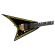 Guitarra eléctrica Jackson MJ Series Rhoads RR24M BLK w/Yellow Pinstripes