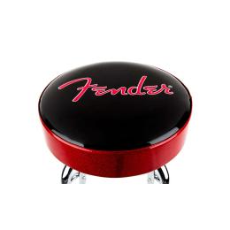 Taburete guitarra Fender Red Sparkle Logo Barstool 24