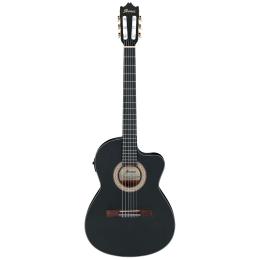 Comprar guitarra clásica electrificada Ibanez GA5MHTCE Weatherd Black Open Pore