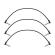 Cables pedales Fender Blockchain 12 Patch Cable 3-pack Angle/Angle