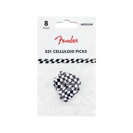 Pack púas Fender 351 Celluloid Picks Checkerboard