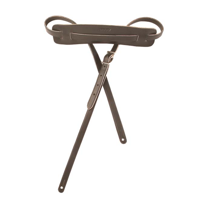 Correa de guitarra Gretsch Vintage Leather Guitar Strap Black