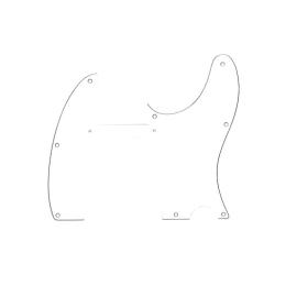 Golpeador Fender Pickguard Telecaster 8-Hole Mount White 3-Ply
