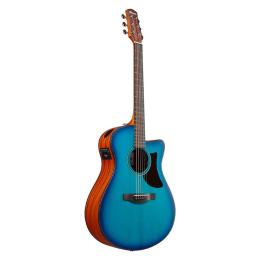 Guitarra acústica Ibanez AAM50CE-Sapphire Blue Burst Open Pore