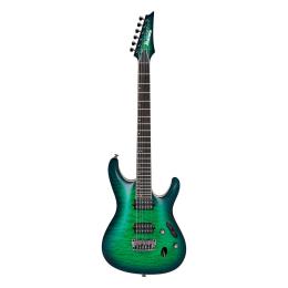 Guitarra eléctrica Ibanez S6521Q Surreal Blue Burst Gloss
