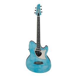 Guitarra electroacústica Ibanez TCM50FM Open Pore Denim Blue