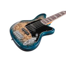 Bajo cinco cuerdas Ibanez TMB405TA Cosmic Blue Starburst