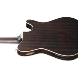 Guitarra clásica zurda Tim Henson Ibanez TOD10NL Transparent Black Flat