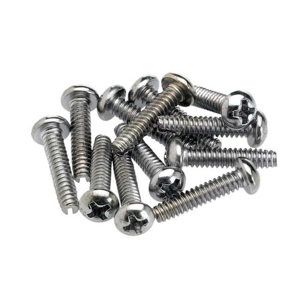 Fender Pickup/Selector Switch Mounting Screws 12u Chrome