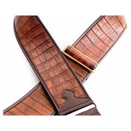 Correa para guitarra y bajo Righton Straps Alligator Brown