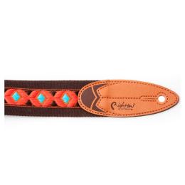 Correa para ukelele y guitarra Righton Straps Surf Shorey Brown