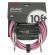 Cable jack Fender Contour 10' Cable Burgundy Mist
