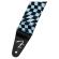 Correa para guitarra y bajo Fender Wavy Checkerboard Polyester Strap Blue