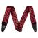 Correa para guitarra y bajo Fender Wavy Checkerboard Polyester Strap Red