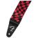 Correa para guitarra y bajo Fender Wavy Checkerboard Polyester Strap Red