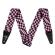 Correa para guitarra y bajo Fender Wavy Checkerboard Polyester Strap Pink