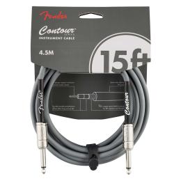 Cable jack Fender Contour 15' Cable Inca Silver