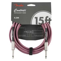 Cable jack Fender Contour 15' Cable Burgundy Mist