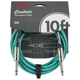 Cable jack Fender Contour 10' Cable Sherwood Green