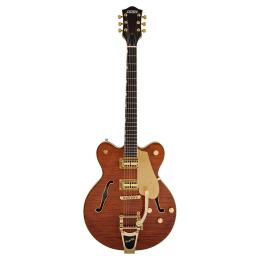 Guitarra eléctrica Gretsch Electromatic LTD Flame Okoume Broadkaster RW Roundup Orange