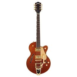 Guitarra eléctrica Gretsch Electromatic LTD Flame Okoume Broadkaster Jr. RW Roundup Orange
