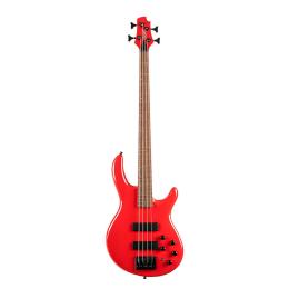 Bajo cuatro cuerdas Cort C4 Deluxe Candy Red