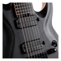 Guitarra 7 cuerdas Cort KX707 EverTune Open Pore Black
