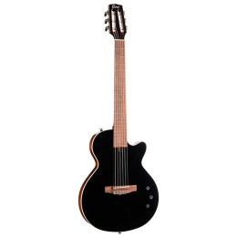 Guitarra clásica electrificada Cort Sunset Nylectric II Black