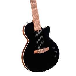 Guitarra clásica electrificada Cort Sunset Nylectric II Black