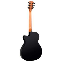 Guitarra electroacústica de caja estrecha Lâg Tramontane T118ASCE-BLK Auditorium Slim
