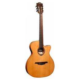 Guitarra clásica electrificada Lâg Tramontane TN170ASCE Nylon Slim