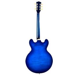 Guitarra eléctrica Sigma HBA-102H-TBB Transparent Blue