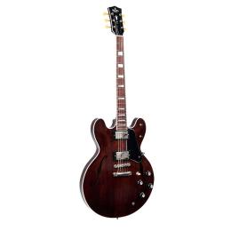 Guitarra eléctrica semicaja Sigma HBW-102H-DS Dark Stain