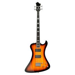 Bajo cuatro cuerdas Hagstrom Nekromant 4 Tobacco Sunburst