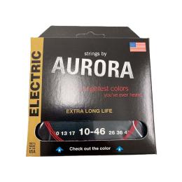 Cuerdas guitarra eléctrica Aurora Electric Red 10-46