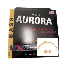 Juego de cuerdas Aurora Bass Gold 40-100