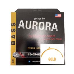 Juego de cuerdas Aurora Bass Gold 45-105