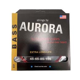 Juego de cuerdas Aurora Bass Red 45-105