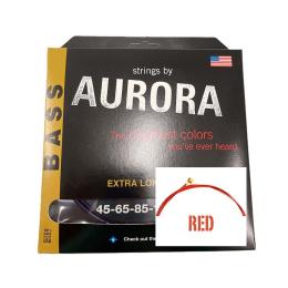 Juego de cuerdas Aurora Bass Red 45-125