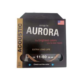Juego de cuerdas Aurora Acoustic Clearcoat 11-50